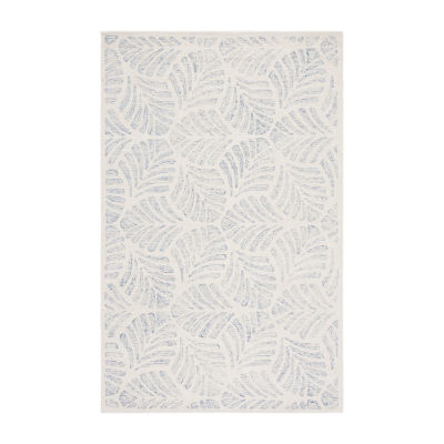 Martha Stewart Char Floral Hand Tufted Indoor Rectangular Area Rug