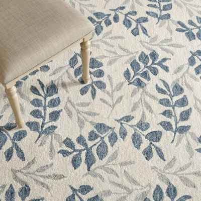 Martha Stewart Cora Floral Hand Tufted Indoor Rectangular Area Rug