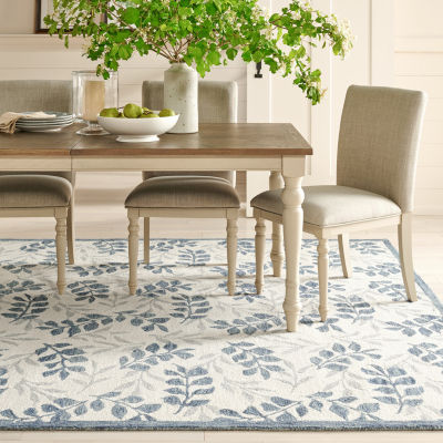 Martha Stewart Cora Floral Hand Tufted Washable Indoor Rectangular Area Rug