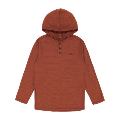 Quiksilver Big Boys Hooded Long Sleeve Henley Shirt