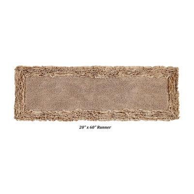Better Trends Shaggy Border Mat Bath Rug