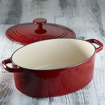 Cuisinart Cast-Iron Cookware: 7-Qt Round Casserole Pan