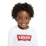 Levi's Toddler Boys Crew Neck Long Sleeve Graphic T-Shirt