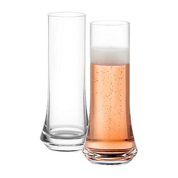 Hue Colored Stemless Champagne Flute Glass - 9.4 oz - Set of 6 | JoyJolt