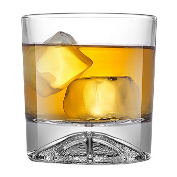 Joyjolt Aurora Crystal Whiskey Glasses - 8.1 Oz - Set Of 2 Double Old  Fashioned, Color: Clear - JCPenney