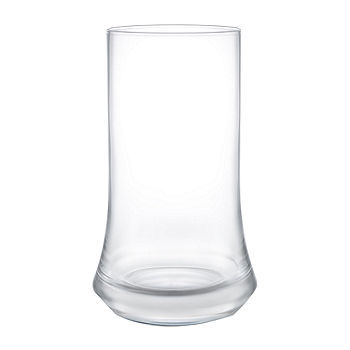 JoyJolt Set of (2) 8.7-oz Windsor Crystal Highball Glasses ,Clear