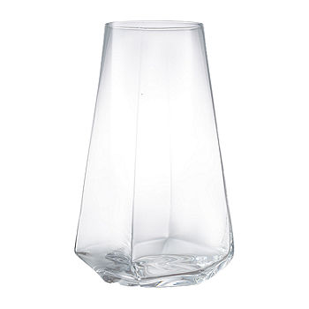 Joyjolt Windsor Crystal Highball Glasses - Set Of 2 Tall Elegant