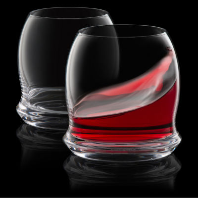 Joyjolt Cosmos Crystal Stemless - 17.5 Oz - Set Of 2 Wine Glass