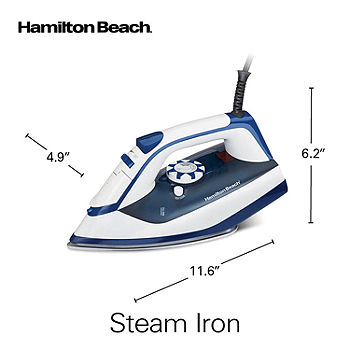 Hamilton Beach High Velocity Steam Iron with Stainless Steel Soleplate  14650, Color: White - JCPenney