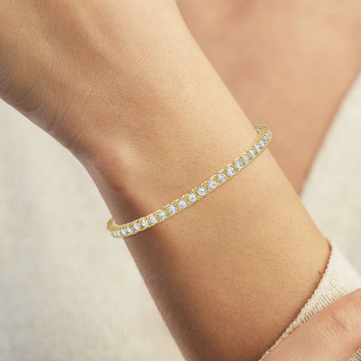 Diamond Addiction (G-H / Si2-I1) Womens 6 CT. T.W. Lab Grown White Diamond 14K White Gold 7.25 Inch Tennis Bracelet