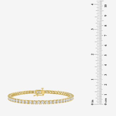 Diamond Addiction (G-H / Si2-I1) Womens 6 CT. T.W. Lab Grown White Diamond 14K White Gold 7.25 Inch Tennis Bracelet