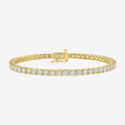 Diamond Addiction (G-H / Si2-I1) Womens 6 CT. T.W. Lab Grown White Diamond 14K White Gold 7.25 Inch Tennis Bracelet