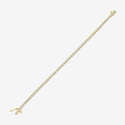 Diamond Addiction (G-H / Si2-I1) Womens 6 CT. T.W. Lab Grown White Diamond 14K White Gold 7.25 Inch Tennis Bracelet