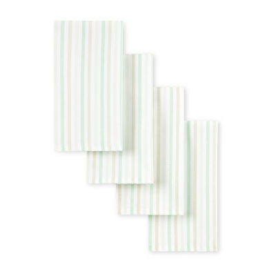 Martha Stewart Daisy Stripe 4-pc. Napkins