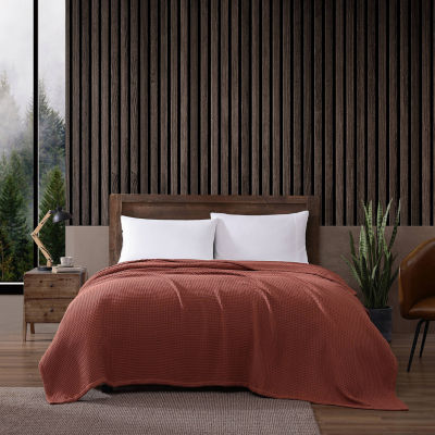 Eddie Bauer Solid 100% Cotton Blanket