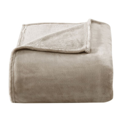 Poppy Fritz Solid Ultra Soft Plush Fleece Blankets