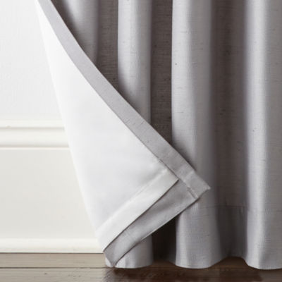 Liz Claiborne Supreme Pinch Pleat Back Tab Light-Filtering Single Curtain Panels