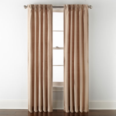 Liz Claiborne Supreme Light-Filtering Pinch Pleat Back Tab Single Curtain Panel