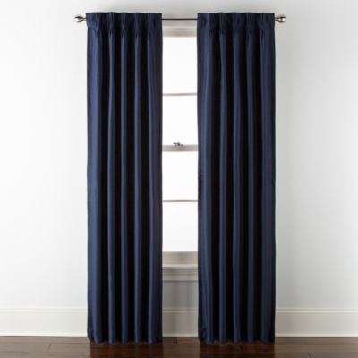 Liz Claiborne Supreme Pinch Pleat Back Tab Light-Filtering Single Curtain Panel