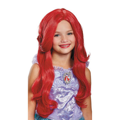 Little & Big  Girls Ariel Princess The Little Mermaid Wig Costume Accessory