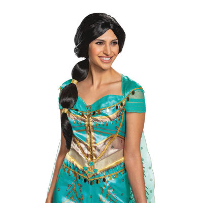 Womens Aladdin Princess Jasmine Wig Costume Accessory