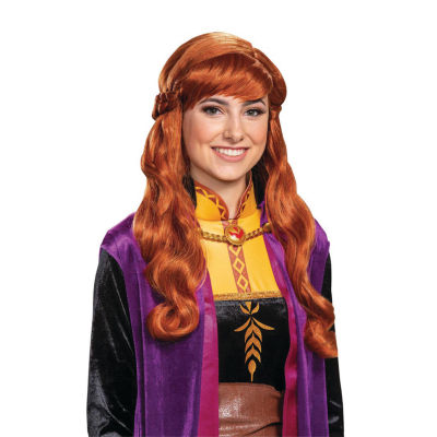 Womens Anna Frozen Wig Costume Accessory