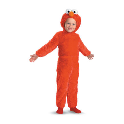 Unisex Elmo Comfy Fur One-Piece Sesame Street Costume