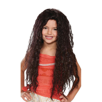 Little & Big  Girls Princess Moana Wig Costume Accessory