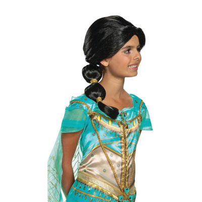 Little & Big  Girls Aladdin Princess Jasmine Wig Costume Accessory