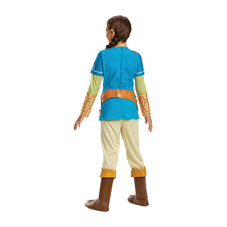 Little & Big Girls Link Breath Of The Wild Deluxe Zelda Costume Set, 10-12, Blue