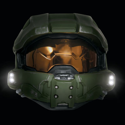 Mens Halo Deluxe Master Chief Light-Up Helmet Costume Accessory