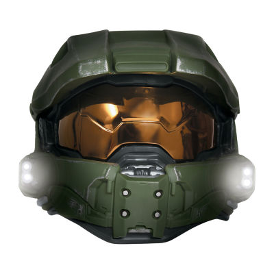 Mens Deluxe Master Chief Light-Up Helmet - Halo