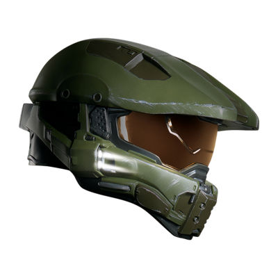 Mens Deluxe Master Chief Light-Up Helmet - Halo
