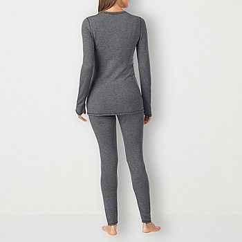 Cuddl Duds Womens Ultra Cozy Leggings, Color: Charcoal Heather - JCPenney
