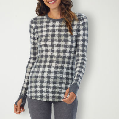 Cuddl Duds Fleecewear Stretch Crew-Neck Pullover Top 