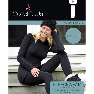 Cuddl Duds Soft Knit Leggings Size XS Women's Gray Heather Warm