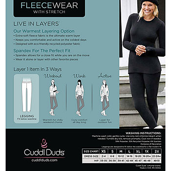 Cuddl Duds Womens Fleecewear Leggings