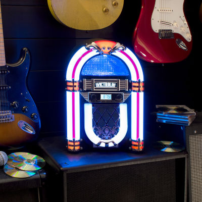 Victrola VJB-127 Nostalgic Wood Countertop Jukebox with Built-in Bluetooth