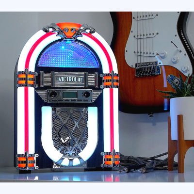 Victrola VJB-127 Nostalgic Wood Countertop Jukebox with Built-in Bluetooth