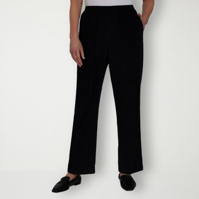 Alfred Dunner Classics Womens Mid Rise Straight Corduroy Pant