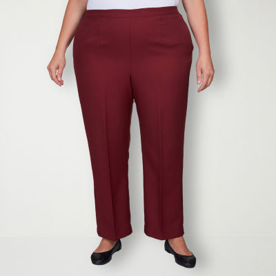 Alfred DunnerPlus Short Mulberry Street Womens Straight PullOn Pants JCPenney