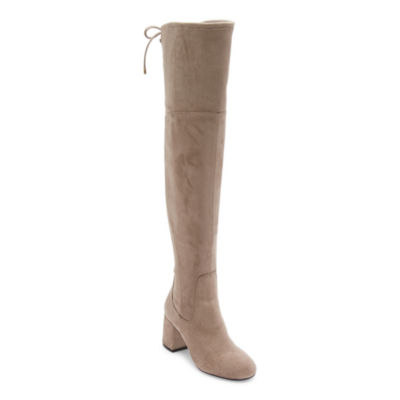 Liz Claiborne Womens Yannie Block Heel Over the Knee Boots - JCPenney