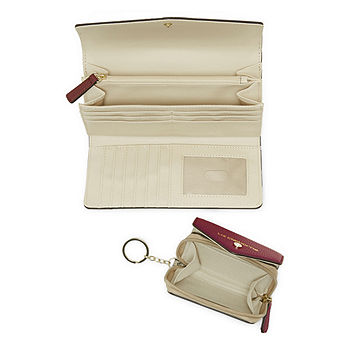 Liz Claiborne Boxed Gift Set 2-pc. Wallet | Beige | One Size | Wallets + Small Accessories Wallets
