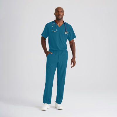 Skechers Sk0215 Structure 4-Pocket Zip-Fly Mens Short Tag Free Stretch Fabric Moisture Wicking Scrub Pant