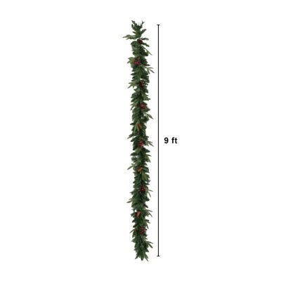 Nearly Natural 5 Pc Garlends And Wreath Set 5 Foot Pre-Lit Pine Christmas Tree