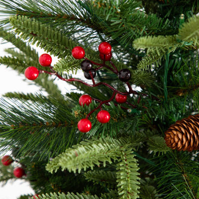 Nearly Natural 5 Pc Garlends And Wreath Set 5 Foot Pre-Lit Pine Christmas Tree