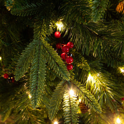 Nearly Natural 5 Pc Garlends And Wreath Set 5 Foot Pre-Lit Pine Christmas Tree