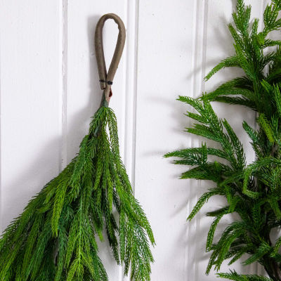 Nearly Natural 15ft Real Touch Pine Garland Wreath