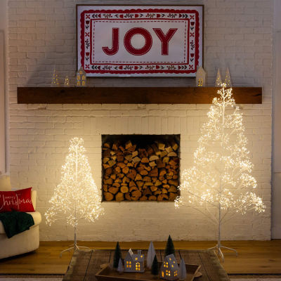 Nearly Natural 4 Foot Pre-Lit Christmas Tree