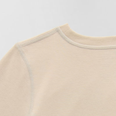 Thereabouts Little & Big Kid Boys Easy-on + Easy-off Sensory Friendly Crew Neck Long Sleeve Adaptive Regular Fit Graphic T-Shirt